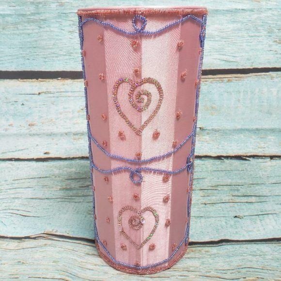 Bombay Other - BOMBAY COMPANY Candle Stick Beaded Lamp Shade Pink Girly NIB